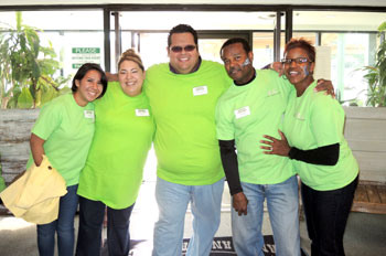 Volunteers at the Family Fun Day